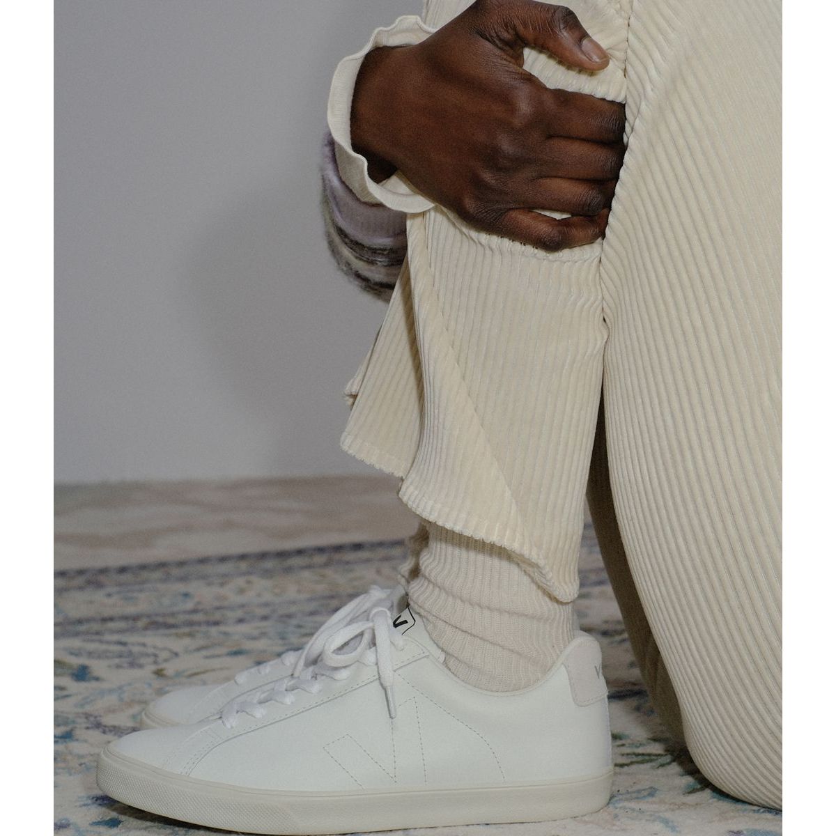 Veja Women's Esplar Leather Sneaker in Extra White Shoes