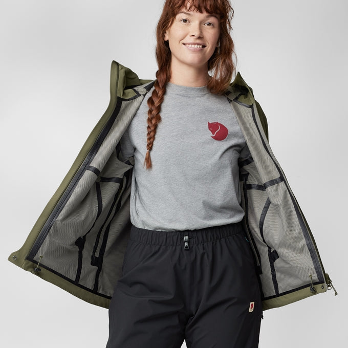 Fjallraven Women's HC Hydratic Trail Jacket in Laurel Green Women's Apparel