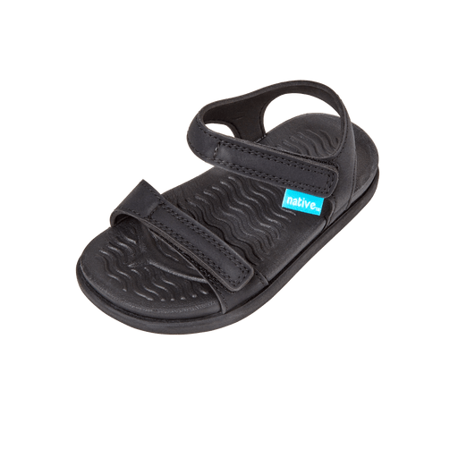 Native Kids Charley Sugarlite Child Shoes in Jiffy Black Kid's Footwear