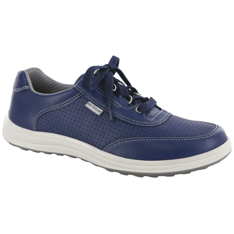 SAS Women's Sporty Lux Lace Up Sneaker in Blue Perf
