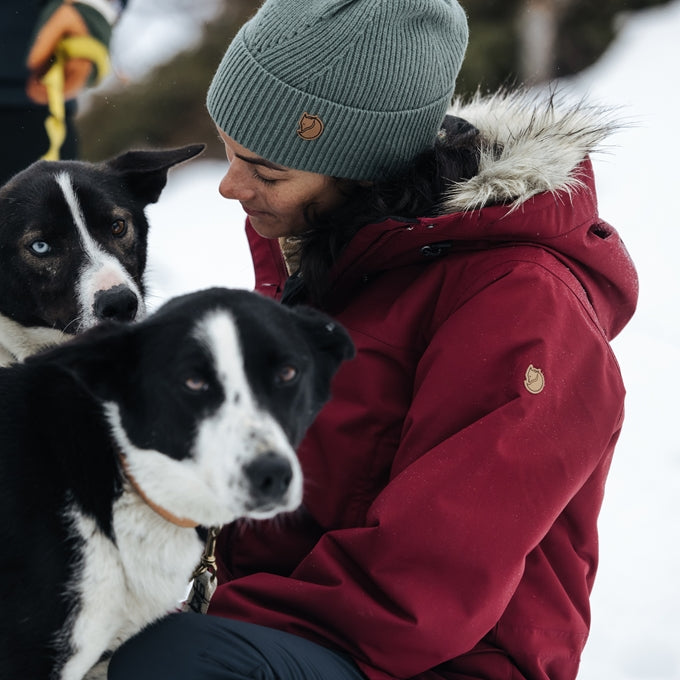 Fjallraven Women's Nuuk Lite Parka in Bordeaux Red Women's Apparel