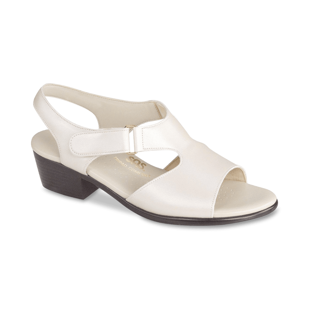 SAS Women's Suntimer Heeled Sandal in Pearl Bone Women's Footwear