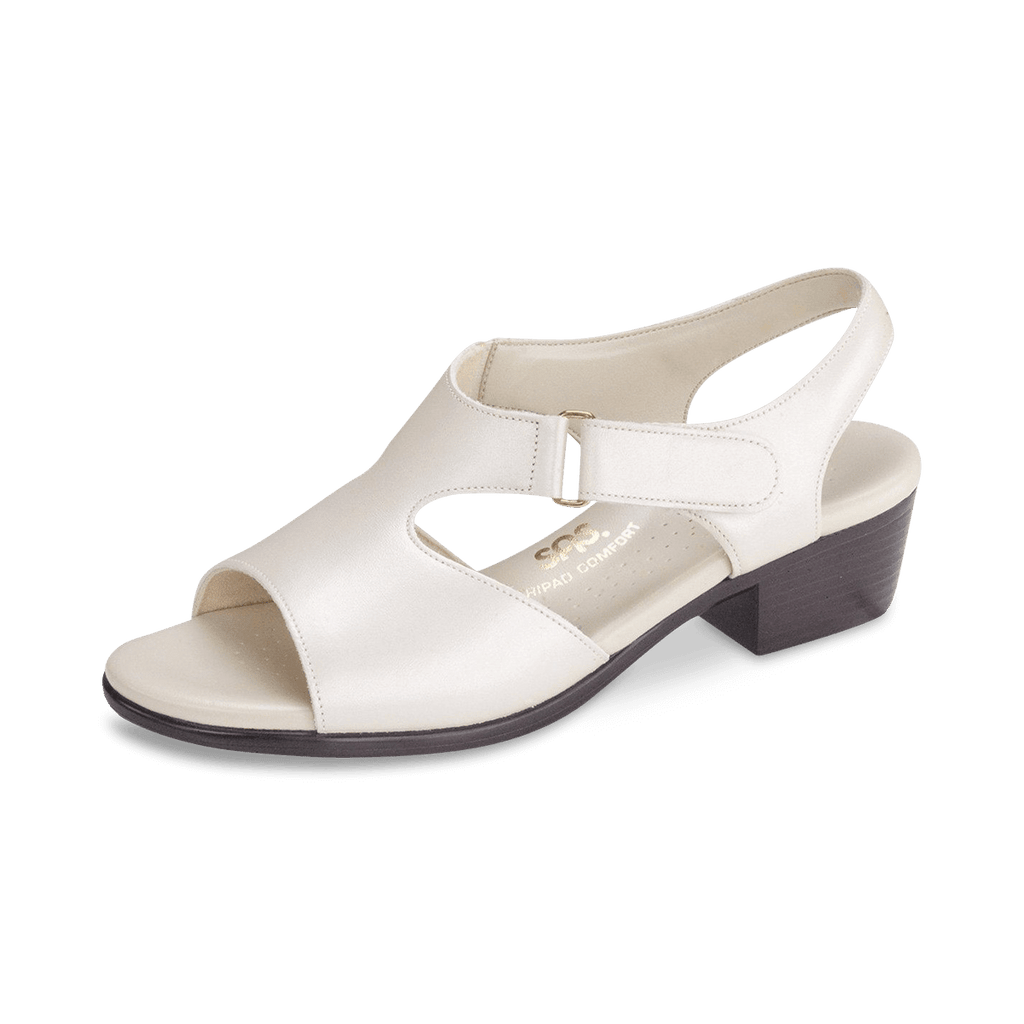SAS Women's Suntimer Heeled Sandal in Pearl Bone Women's Footwear