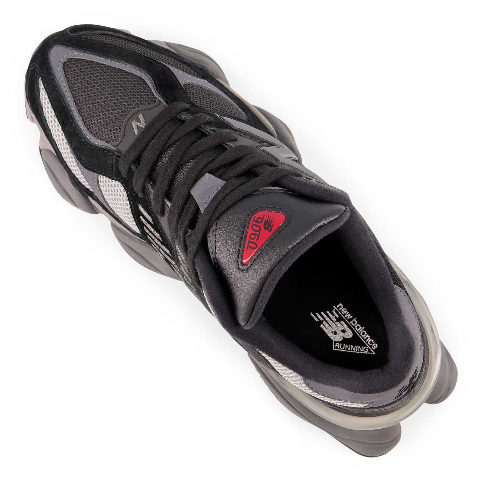 New Balance Unisex 9060 | Black with Castlerock and Rain Cloud