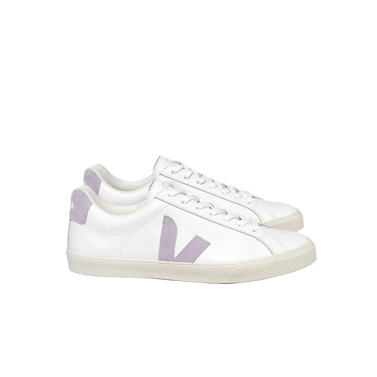 Veja Women's Esplar Leather in White Parme-Footprint USA