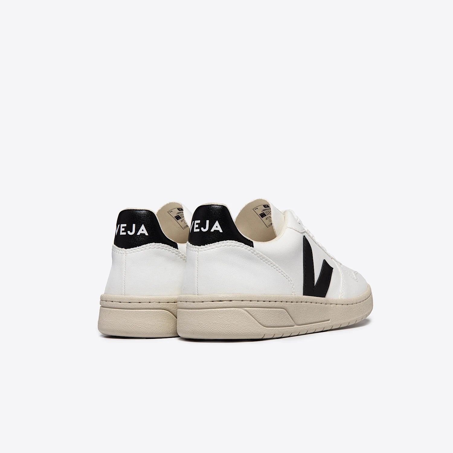 Veja Women's V-10 CWL in White Black-Footprint USA