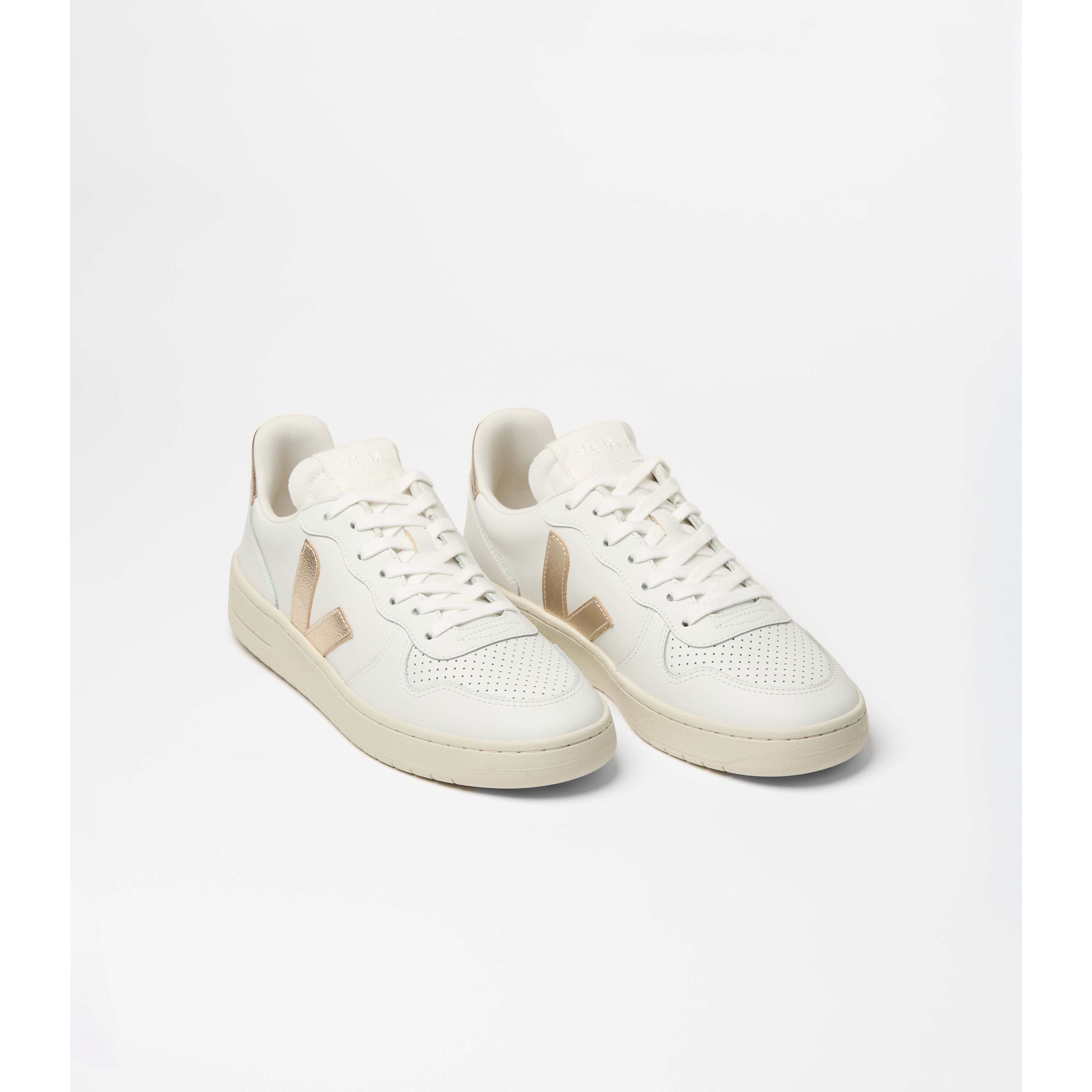 Veja Women's V-10 Leather in White Platine
