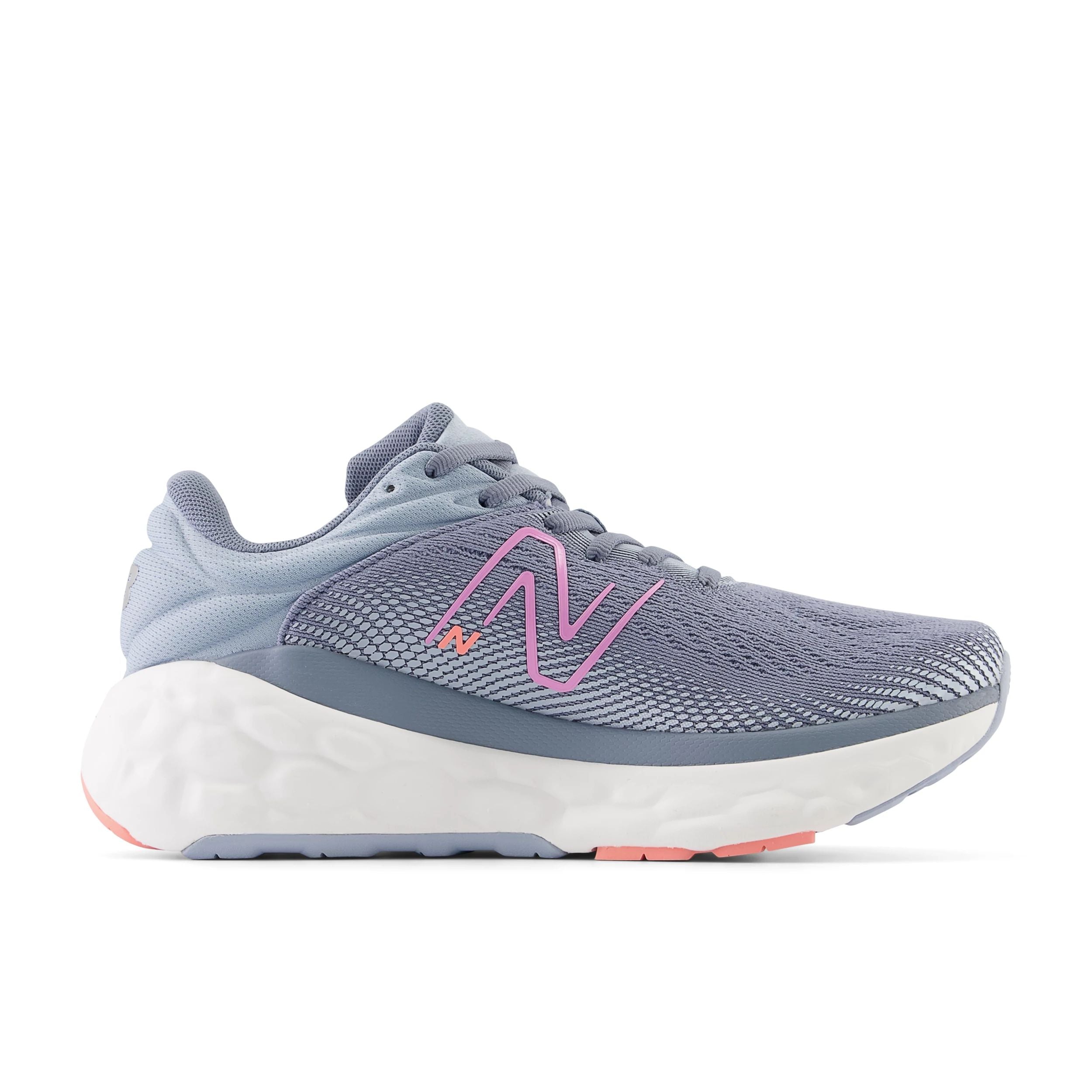 New Balance Women's Fresh Foam 840 in Arctic grey with Raspberry Women's Footwear
