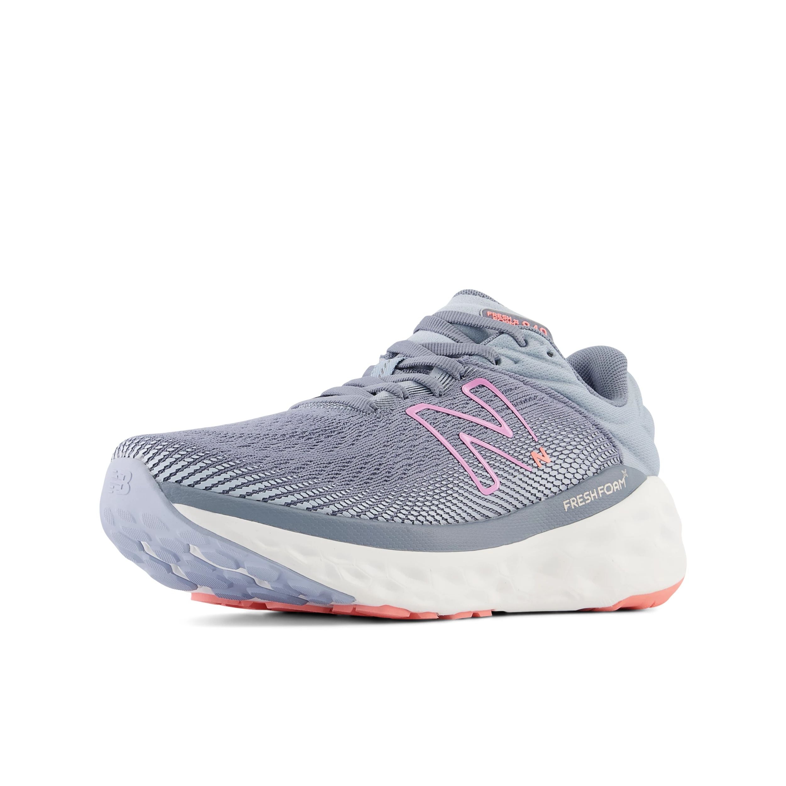 New Balance Women's Fresh Foam 840 in Arctic grey with Raspberry Women's Footwear