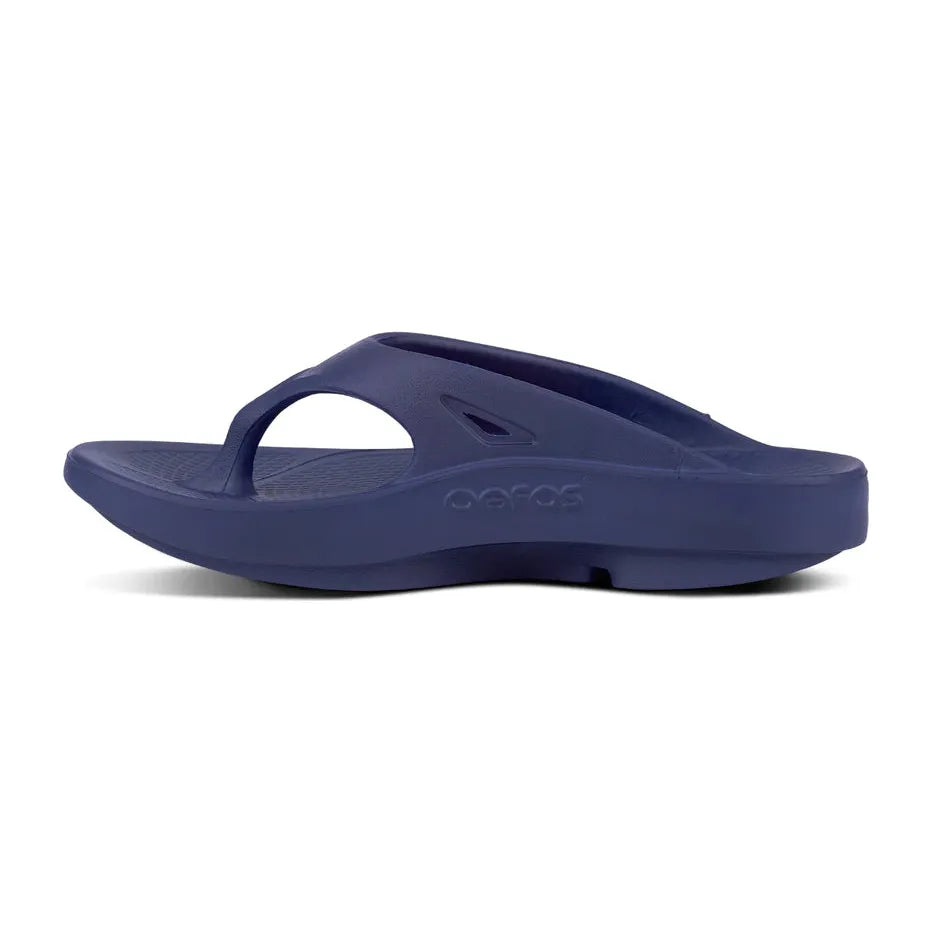OOFOS Unisex OOriginal Flip Flops in Navy Men's Footwear