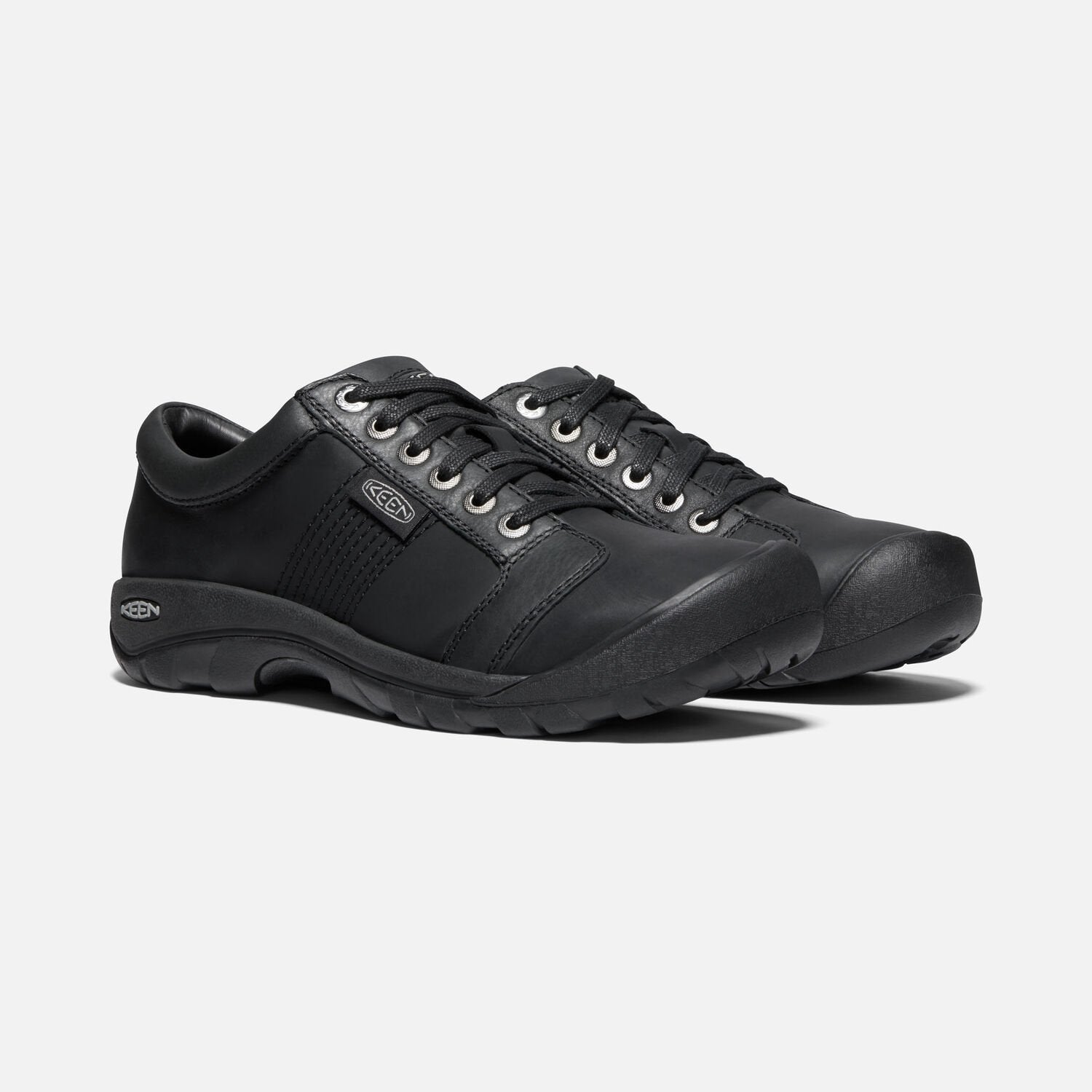 Keen Men's Austin in Black Leather Men's Footwear