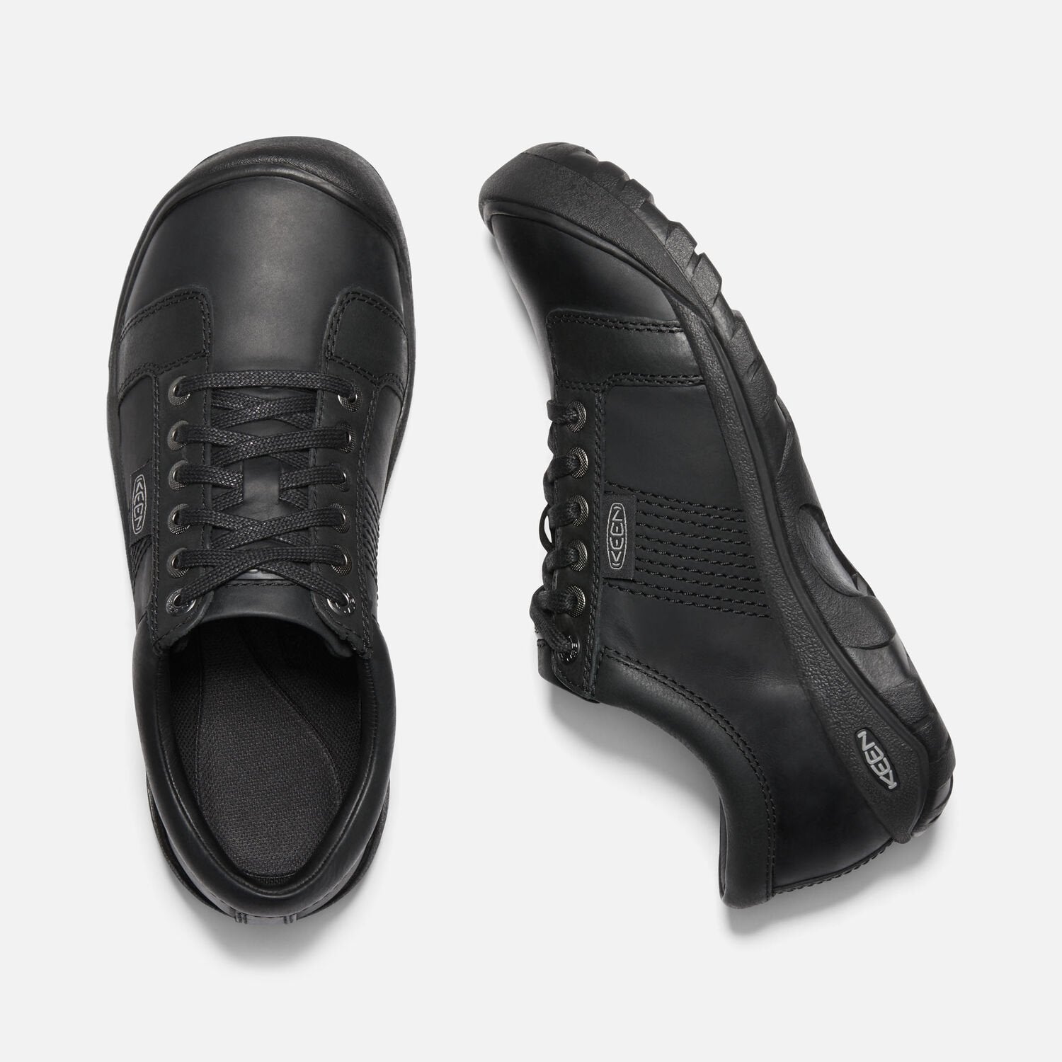 Keen Men's Austin in Black Leather Men's Footwear