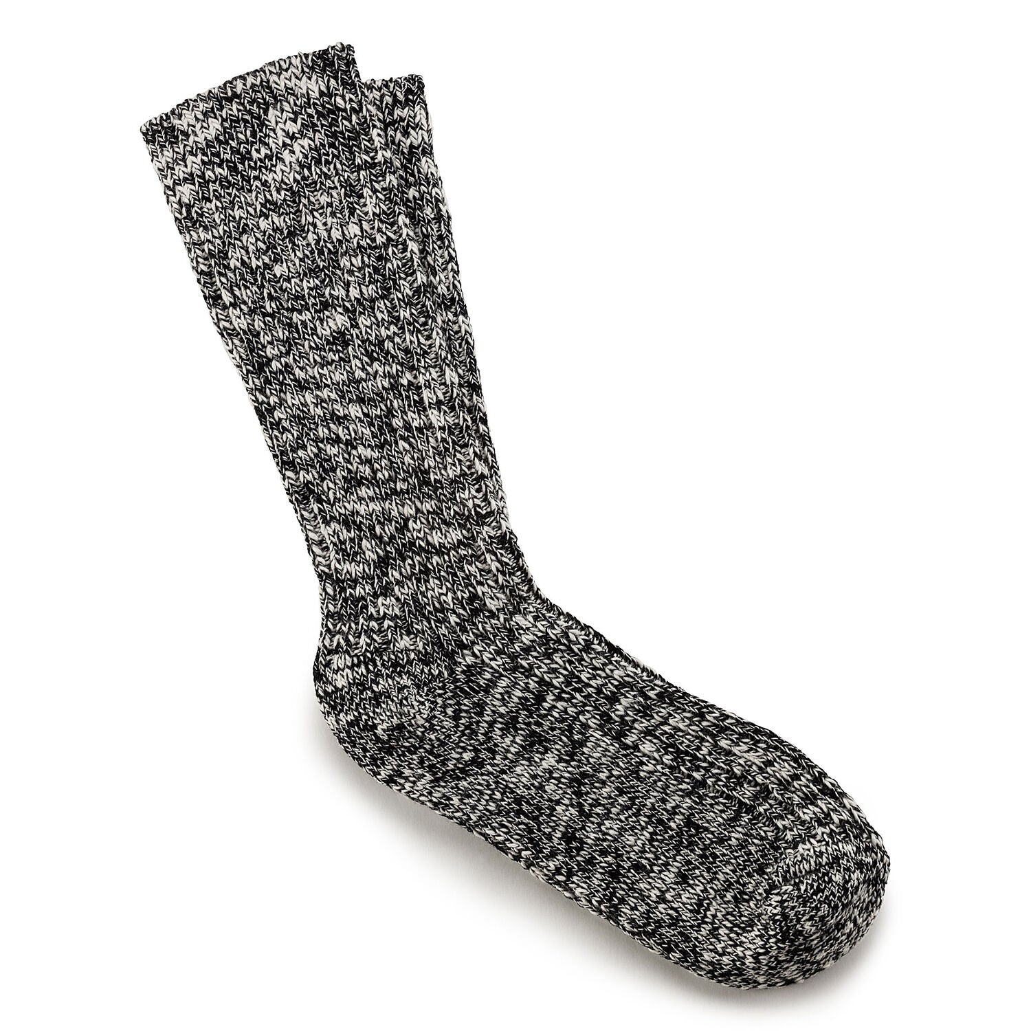 Birkenstock Men's Cotton Slub Socks in Black Gray Accessories
