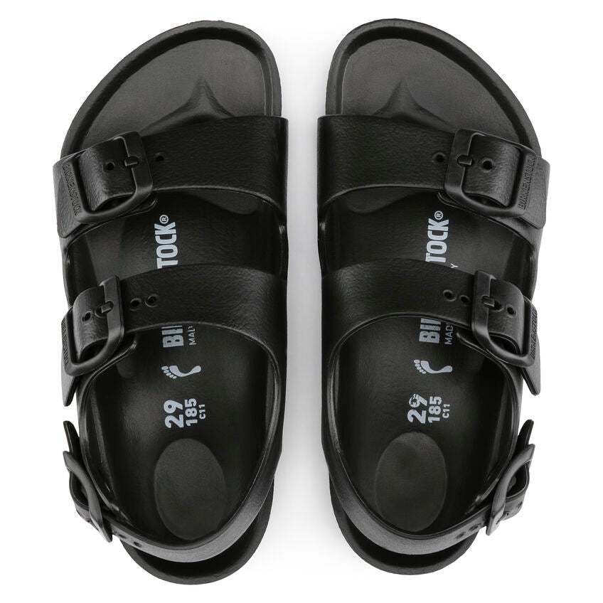 Birkenstock Kid's Milano Essentials EVA in Black Kid