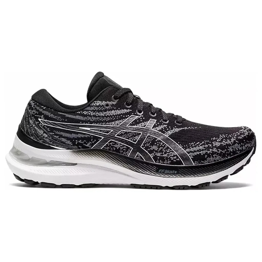 Gel Kayano 29 In Black White Asics Women s Barefoot Shoe Footprint USA