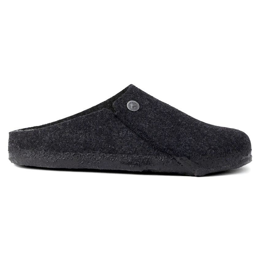 Birkenstock Zermatt Wool Felt Slipper in Anthracite Unisex Footwear