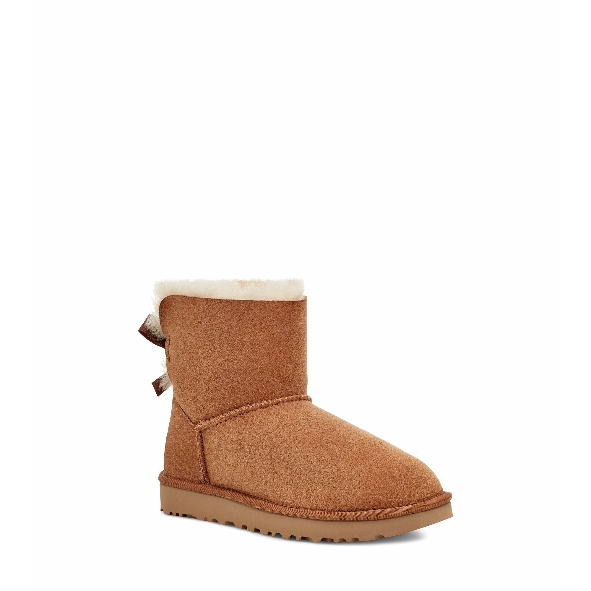UGG Women's Mini Bailey Bow II Boot in Chestnut Women's Footwear