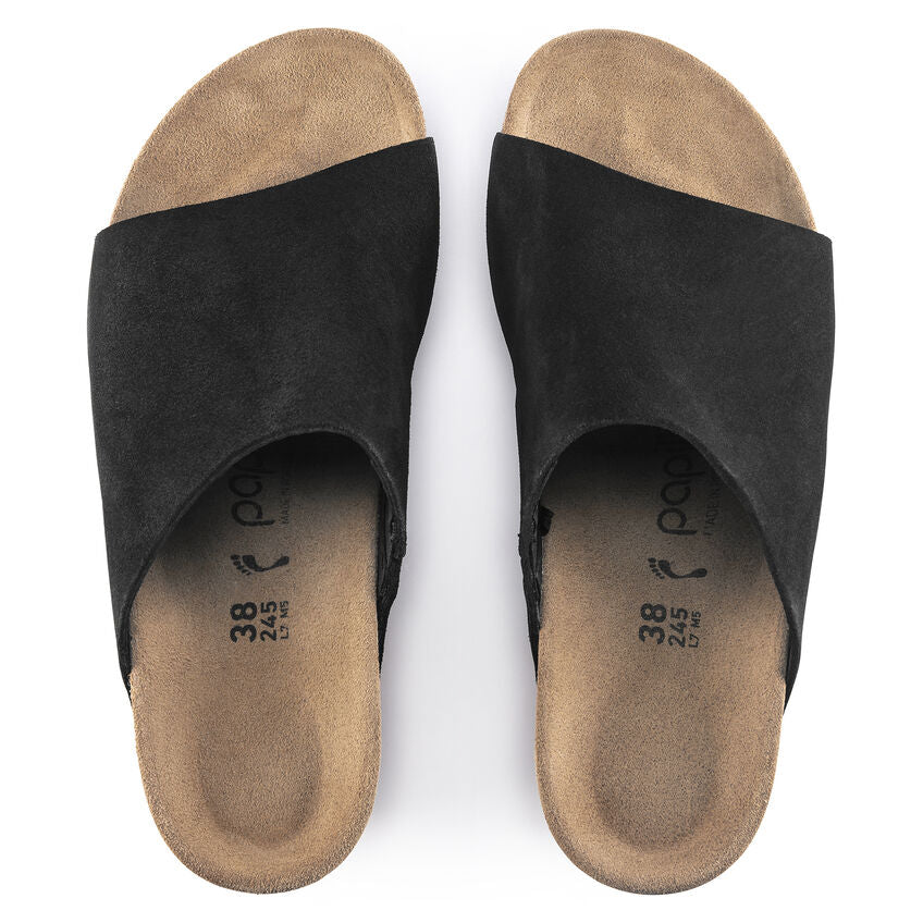Birkenstock Papillio Namica Suede Leather Sandal In Black Women's Footwear