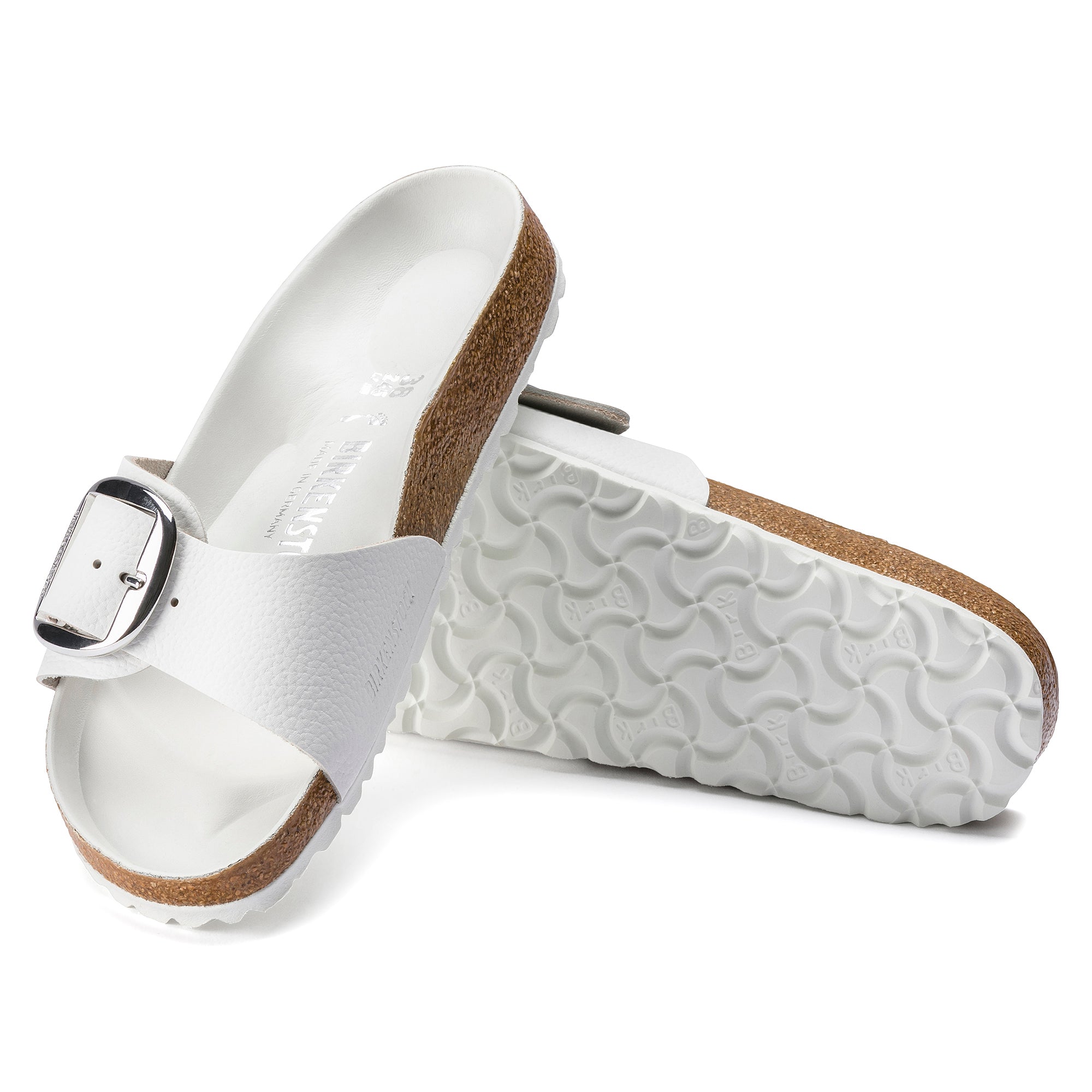 Birkenstock Madrid Big Buckle in White Women's Footwear