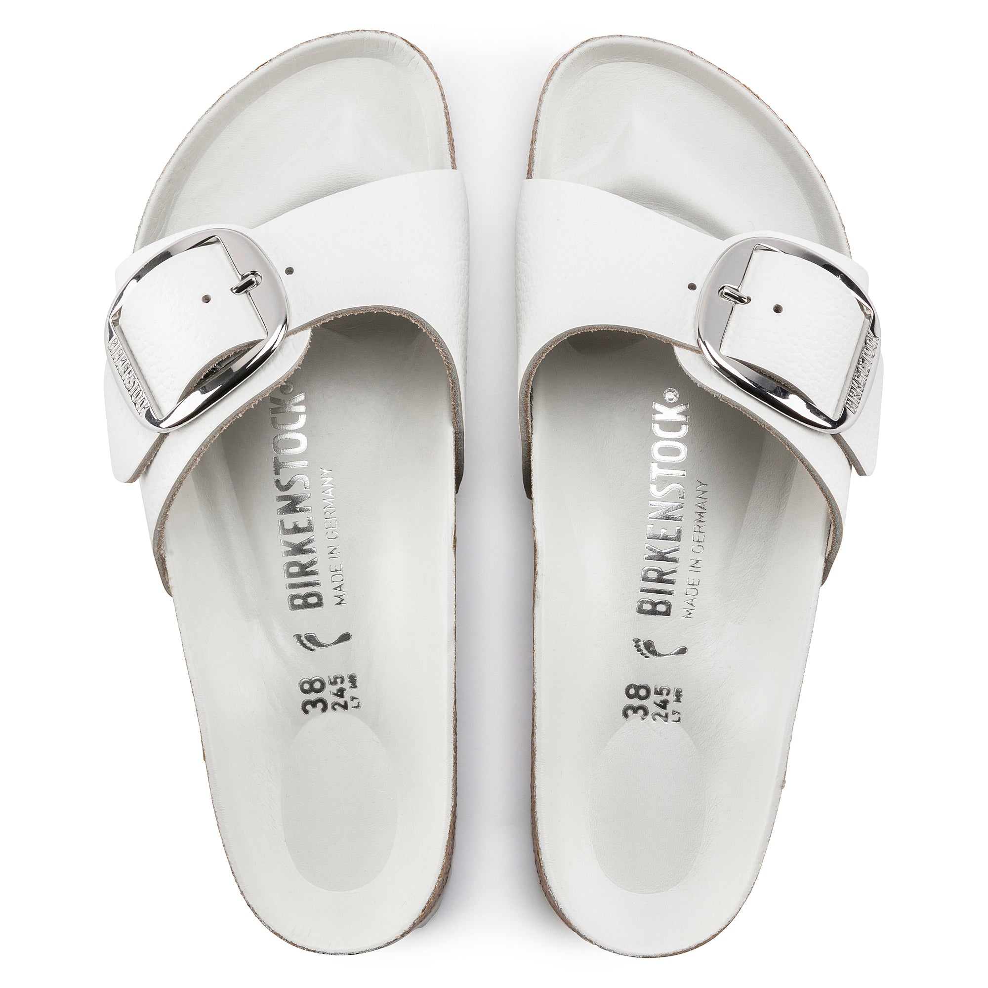 Birkenstock Madrid Big Buckle in White Women's Footwear