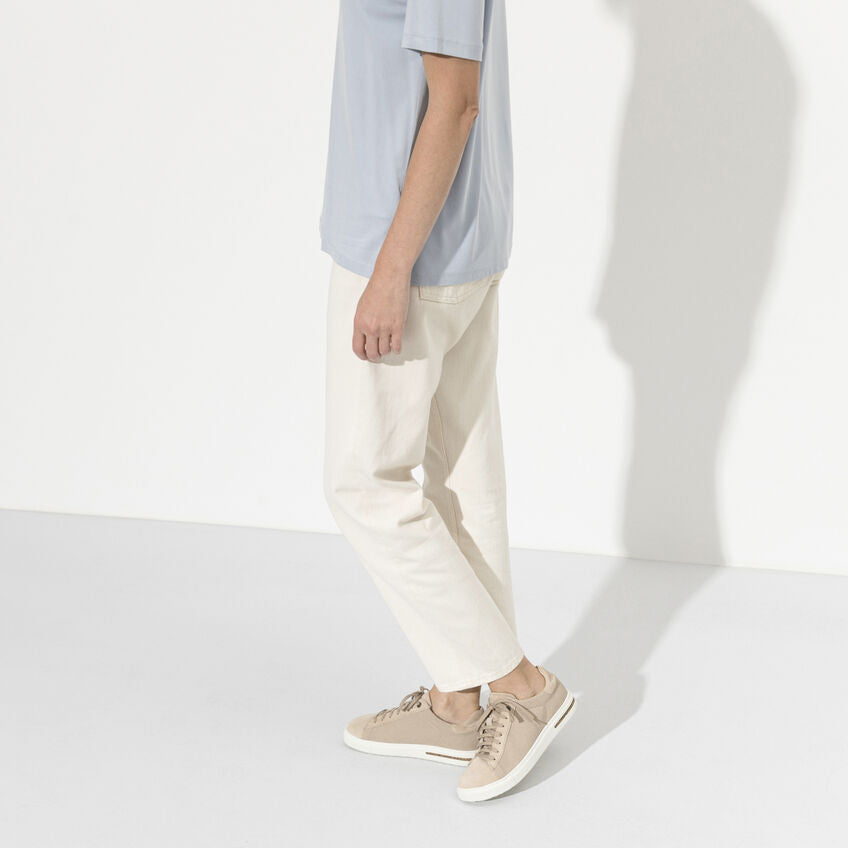Birkenstock Bend Canvas Suede Low Sneaker in Sandcastle Women's Footwear