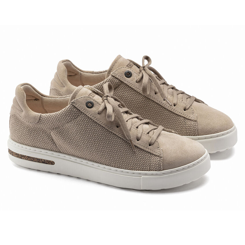 Birkenstock Bend Canvas Suede Low Sneaker in Sandcastle Women's Footwear