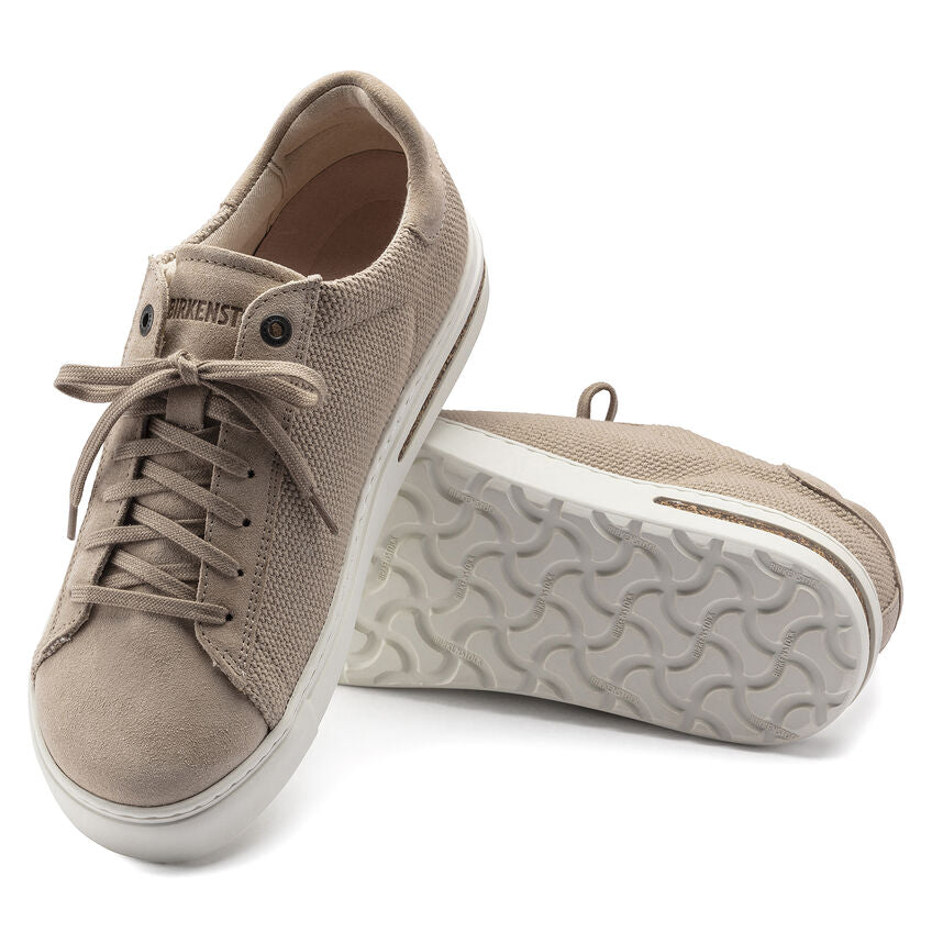 Birkenstock Bend Canvas Suede Low Sneaker in Sandcastle Women's Footwear