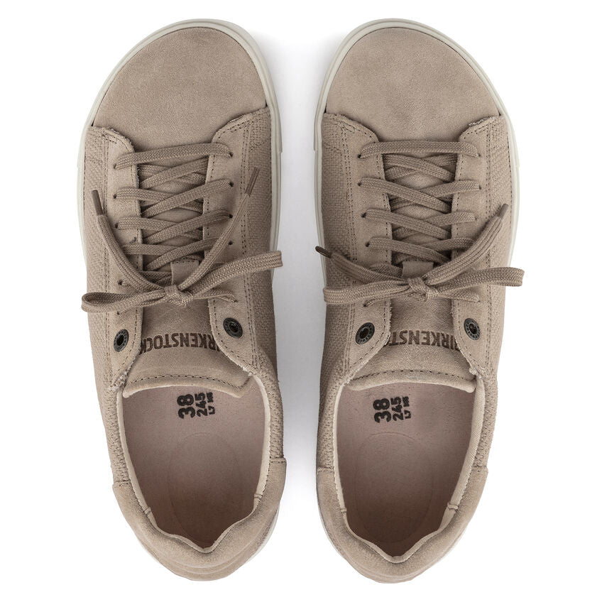 Birkenstock Bend Canvas Suede Low Sneaker in Sandcastle Women's Footwear