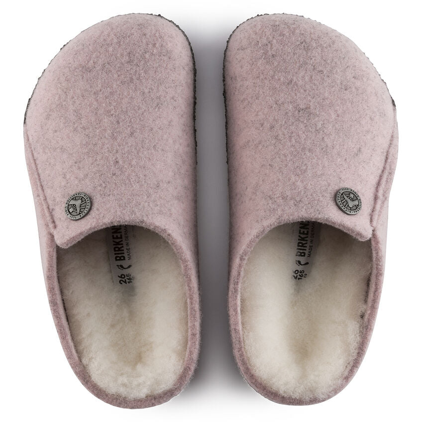Birkenstock Kid's Zermatt Shearling 1020608 in Soft Pink Kid