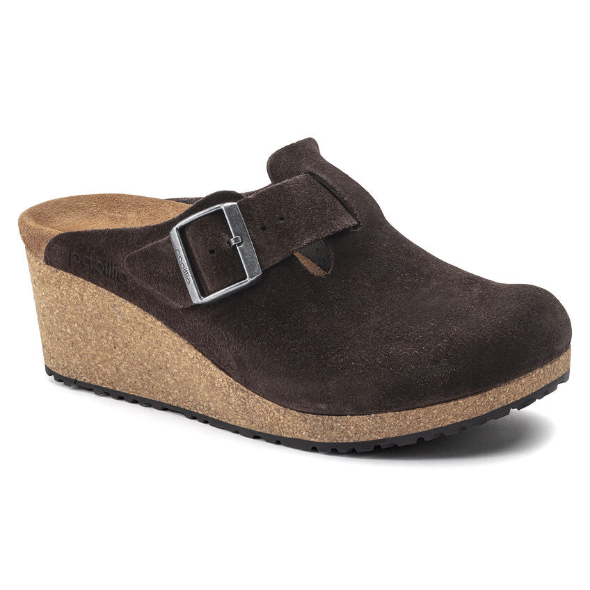 Birkenstock Fanny Suede Leather Clog in Roast Women's Footwear