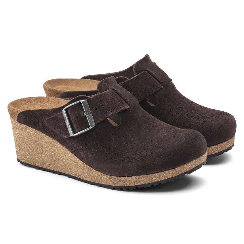 Birkenstock Fanny Suede Leather Clog in Roast Women's Footwear