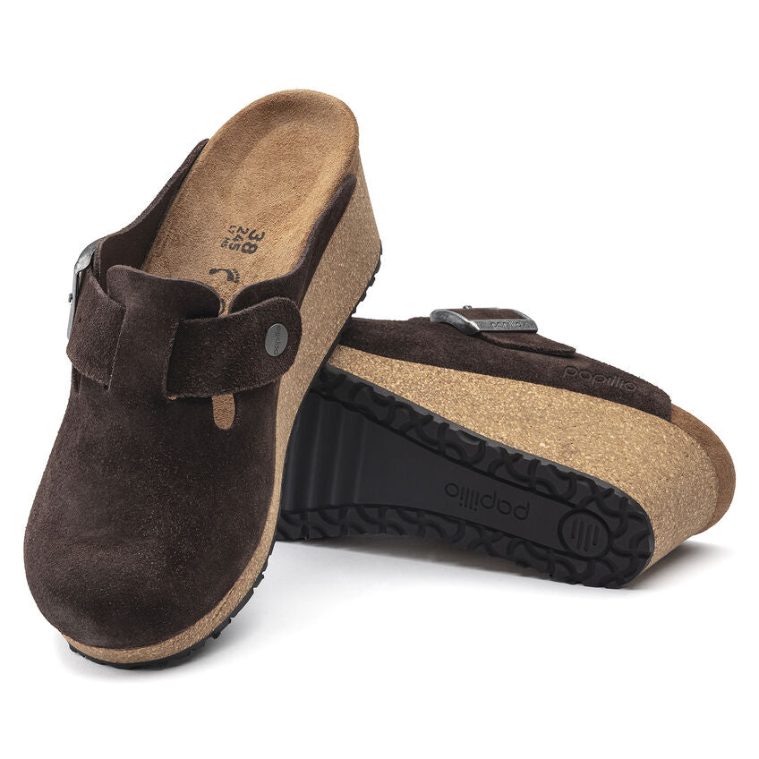 Birkenstock Fanny Suede Leather Clog in Roast Women's Footwear