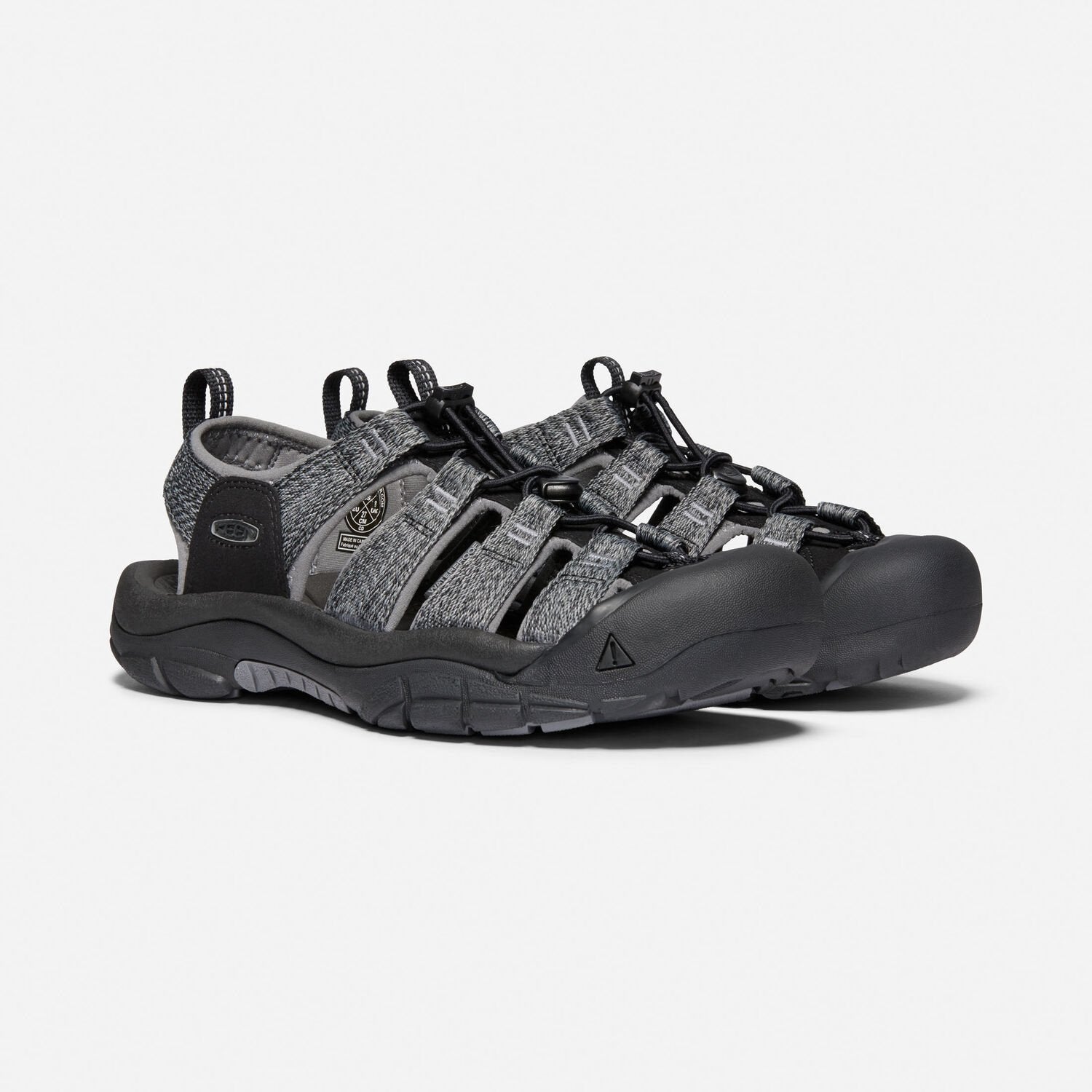 Keen Men's Newport H2 in Black Steel Grey Men's Footwear