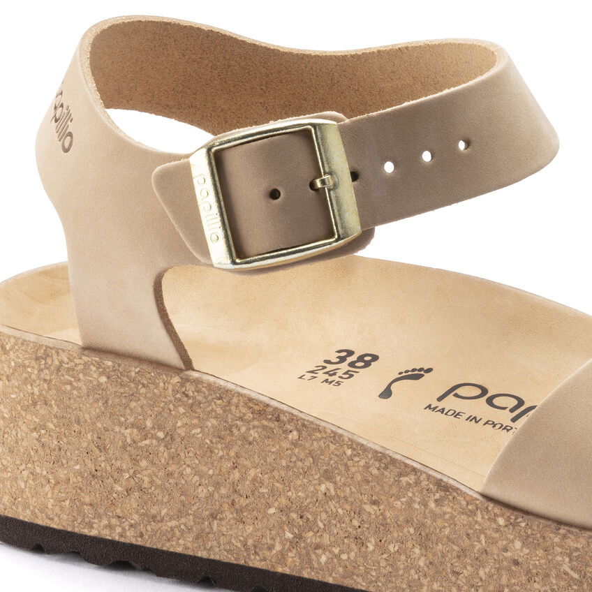 Birkenstock Glenda Nubuck Leather in Sandcastle Women's Footwear