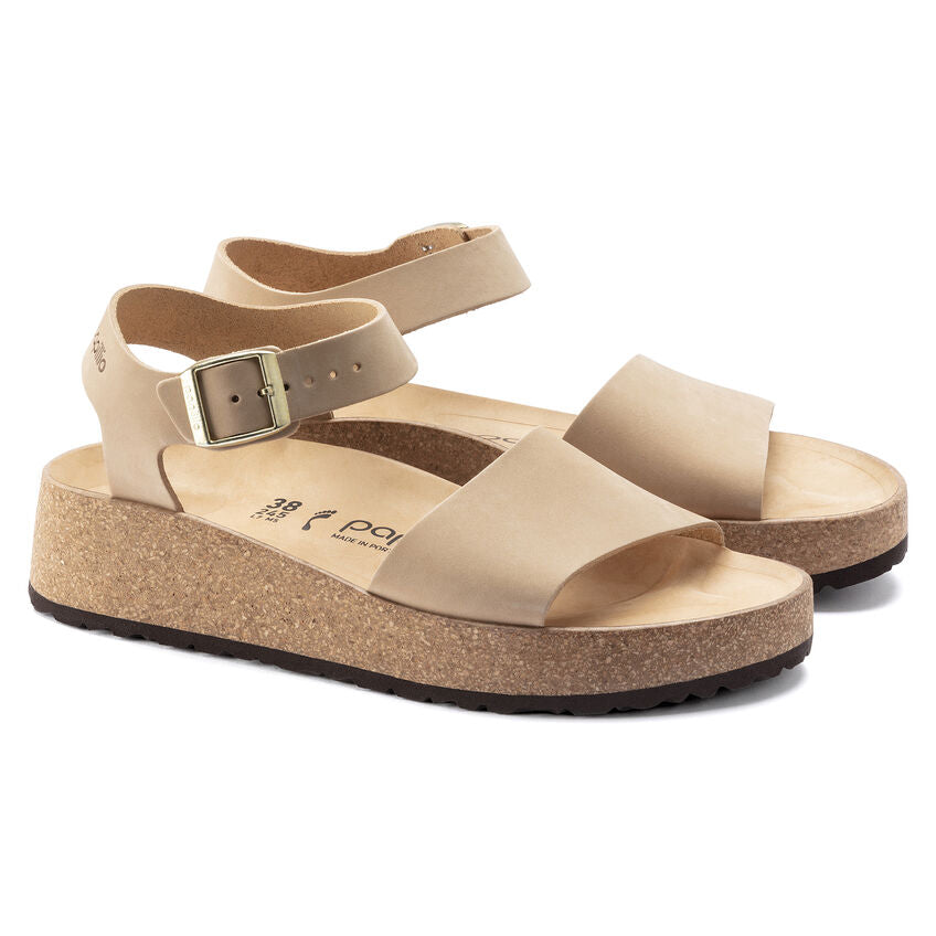 Birkenstock Glenda Nubuck Leather in Sandcastle Women's Footwear