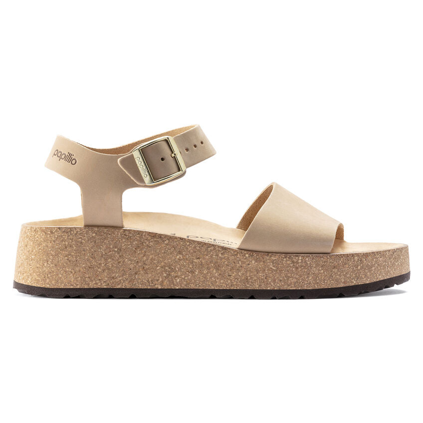 Birkenstock Glenda Nubuck Leather in Sandcastle Women's Footwear
