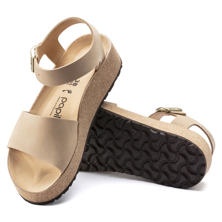 Birkenstock Glenda Nubuck Leather in Sandcastle Women's Footwear