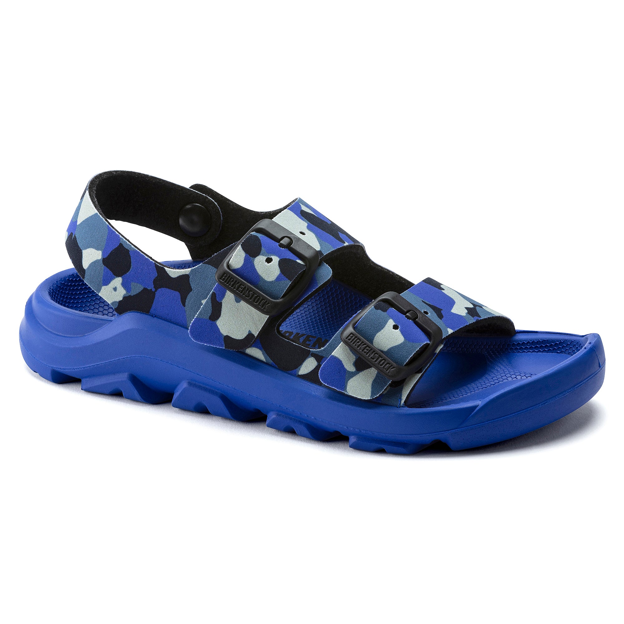 Birkenstock Kid's Mogami Birko-Flor Sandal in CMO Blue Kid's Footwear