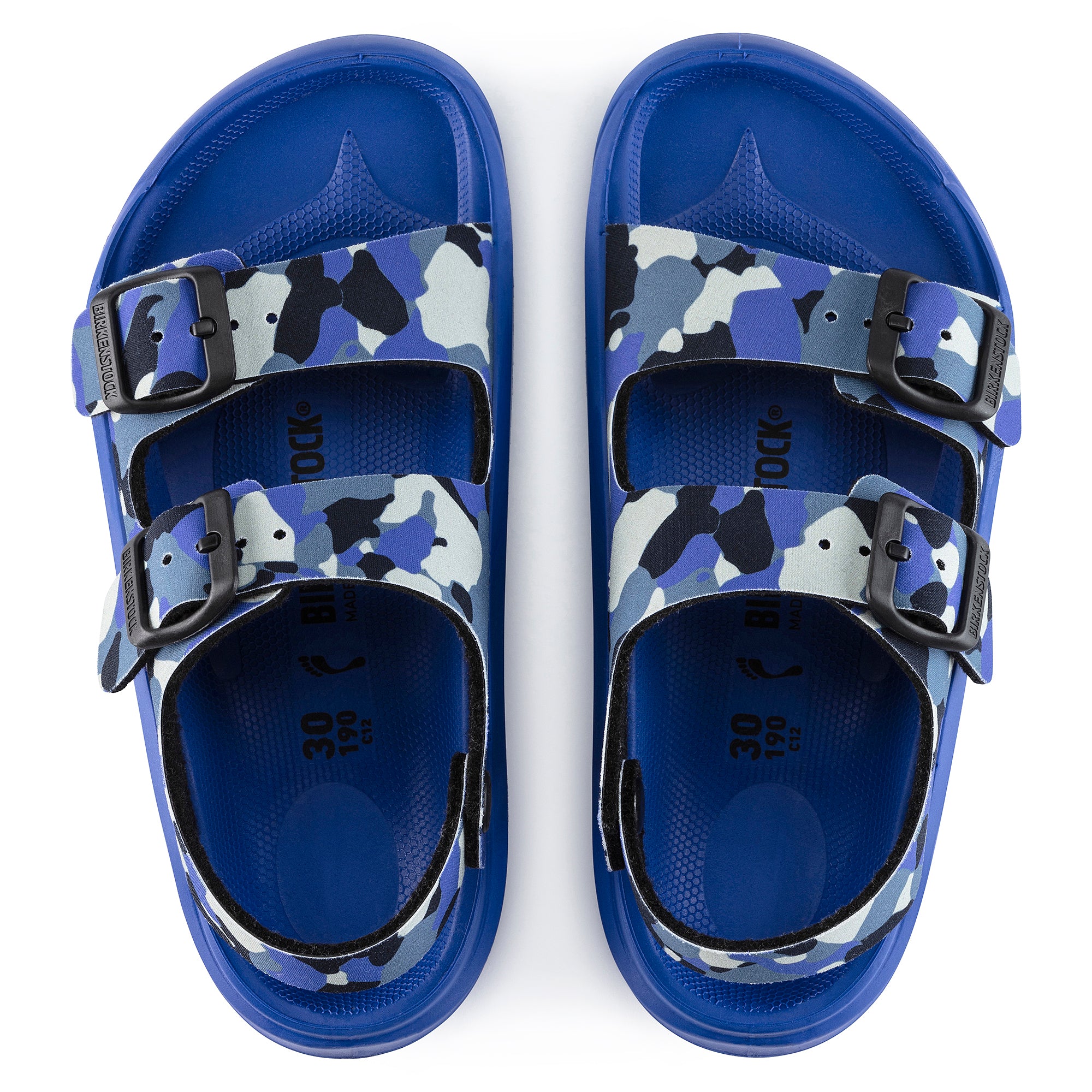Birkenstock Kid's Mogami Birko-Flor Sandal in CMO Blue Kid's Footwear