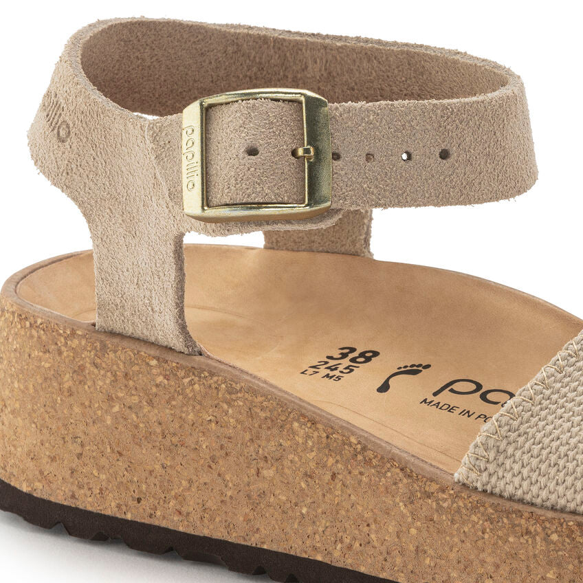 Birkenstock Women's Glenda Suede Leather Textile In Sandcastle Women's Footwear