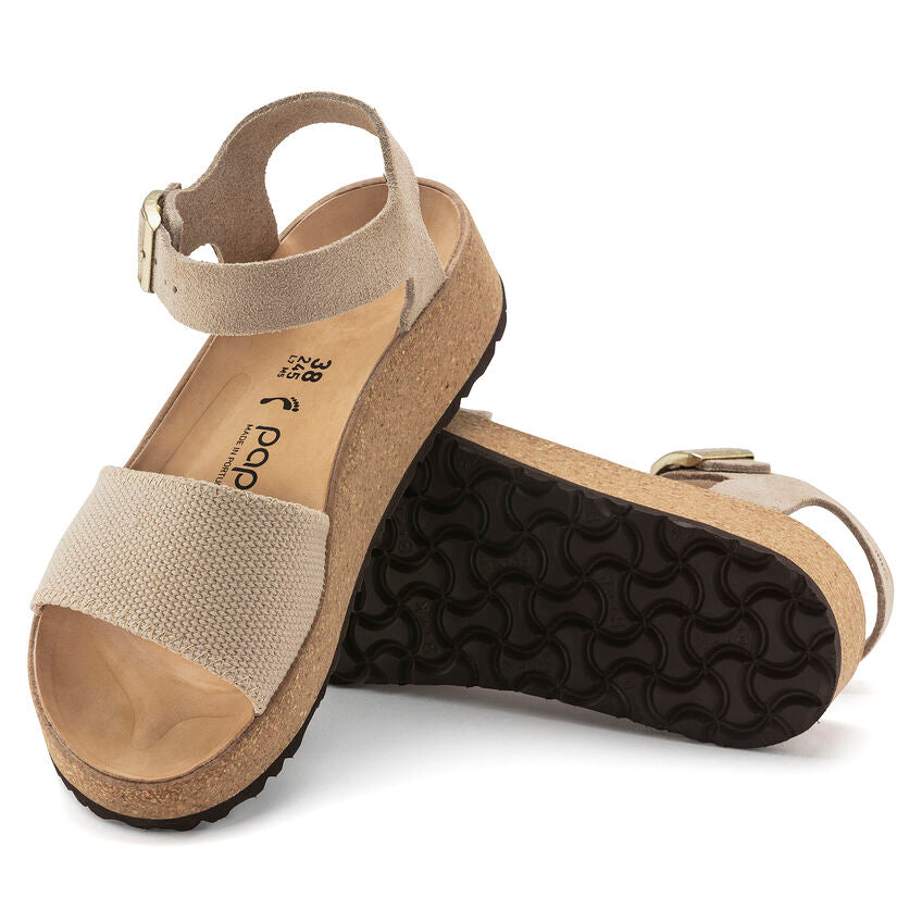 Birkenstock Women's Glenda Suede Leather Textile In Sandcastle Women's Footwear