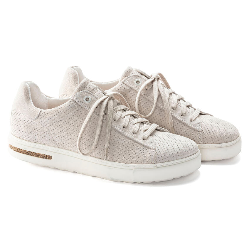 Birkenstock Bend Low in Suede Embossed in Antique White Shoes