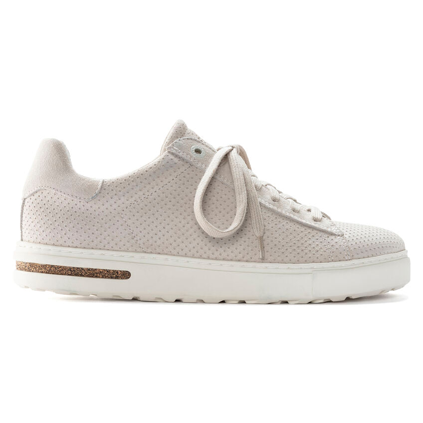 Birkenstock Bend Low in Suede Embossed in Antique White Shoes