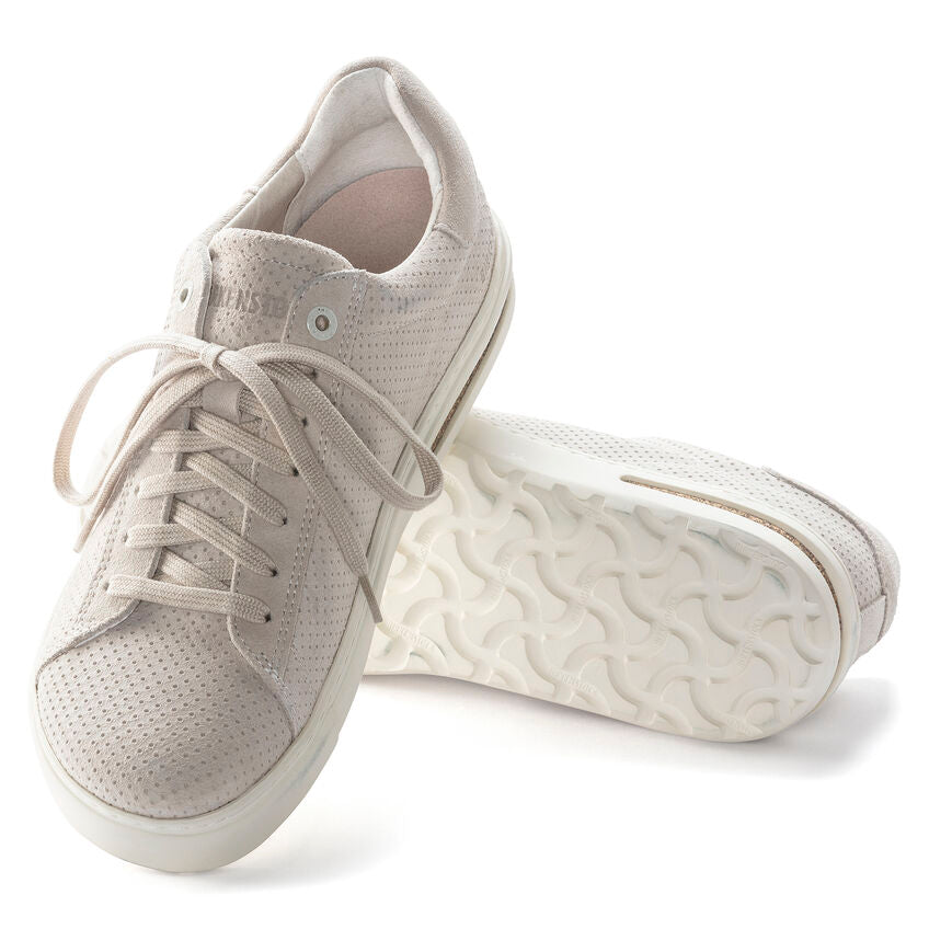 Birkenstock Bend Low in Suede Embossed in Antique White Shoes