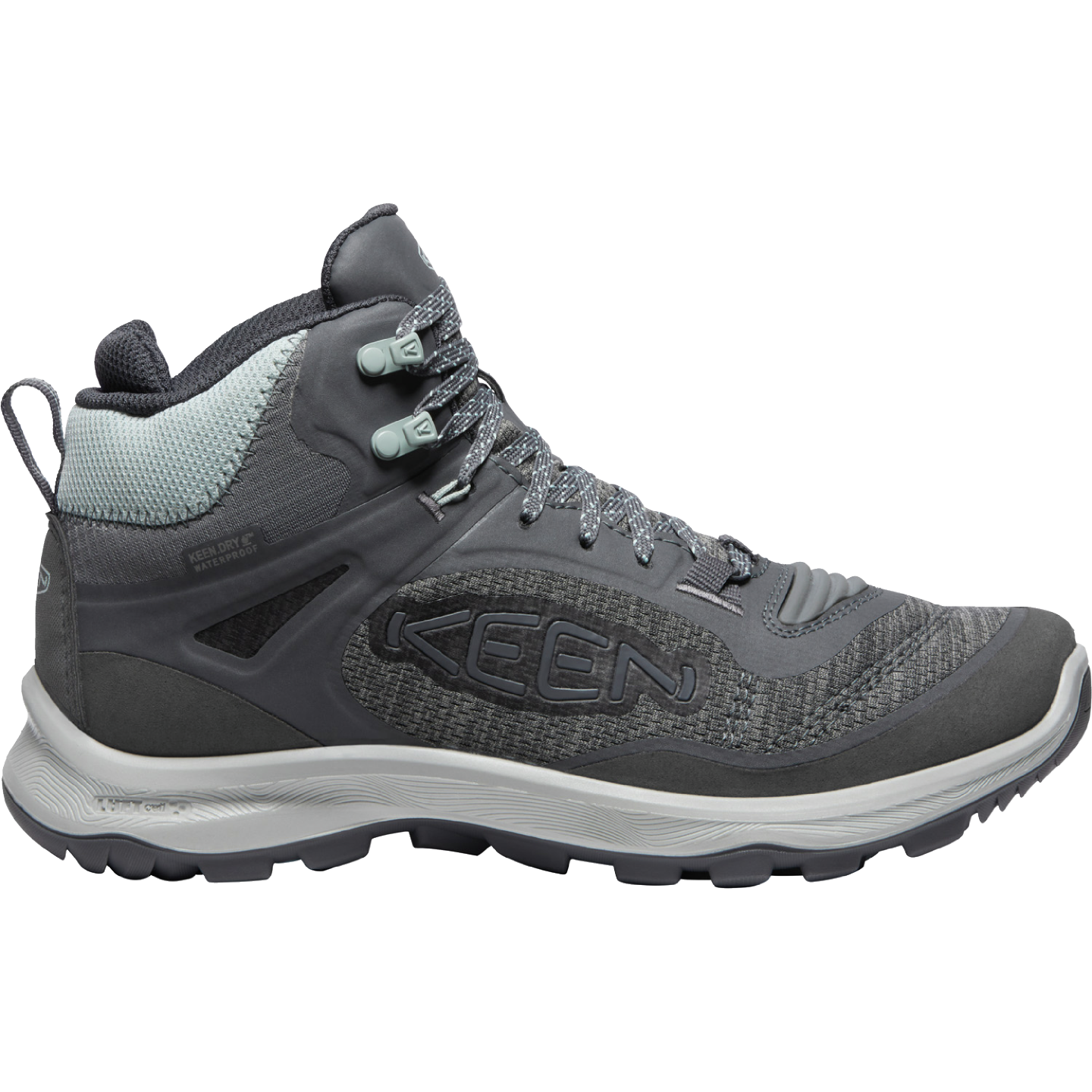 Keen Women's Terradora Flex Mid Waterproof Boot in Magnet Cloud Blue Keen Women's Terradora Flex Mid Waterproof Boot in Magnet Cloud Blue