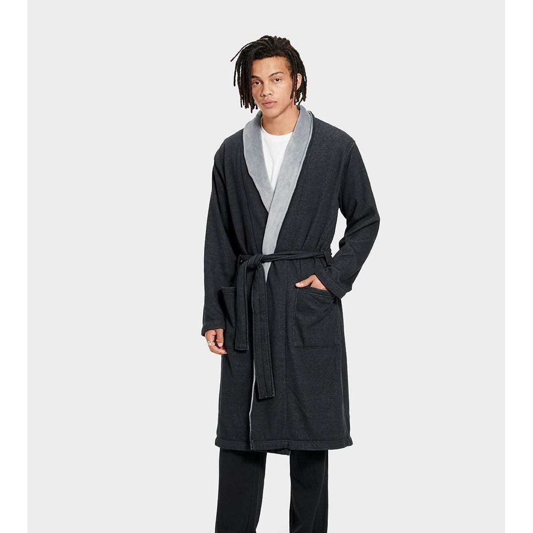 UGG Men's Robinson Robe in Black Heather Men's Apparel