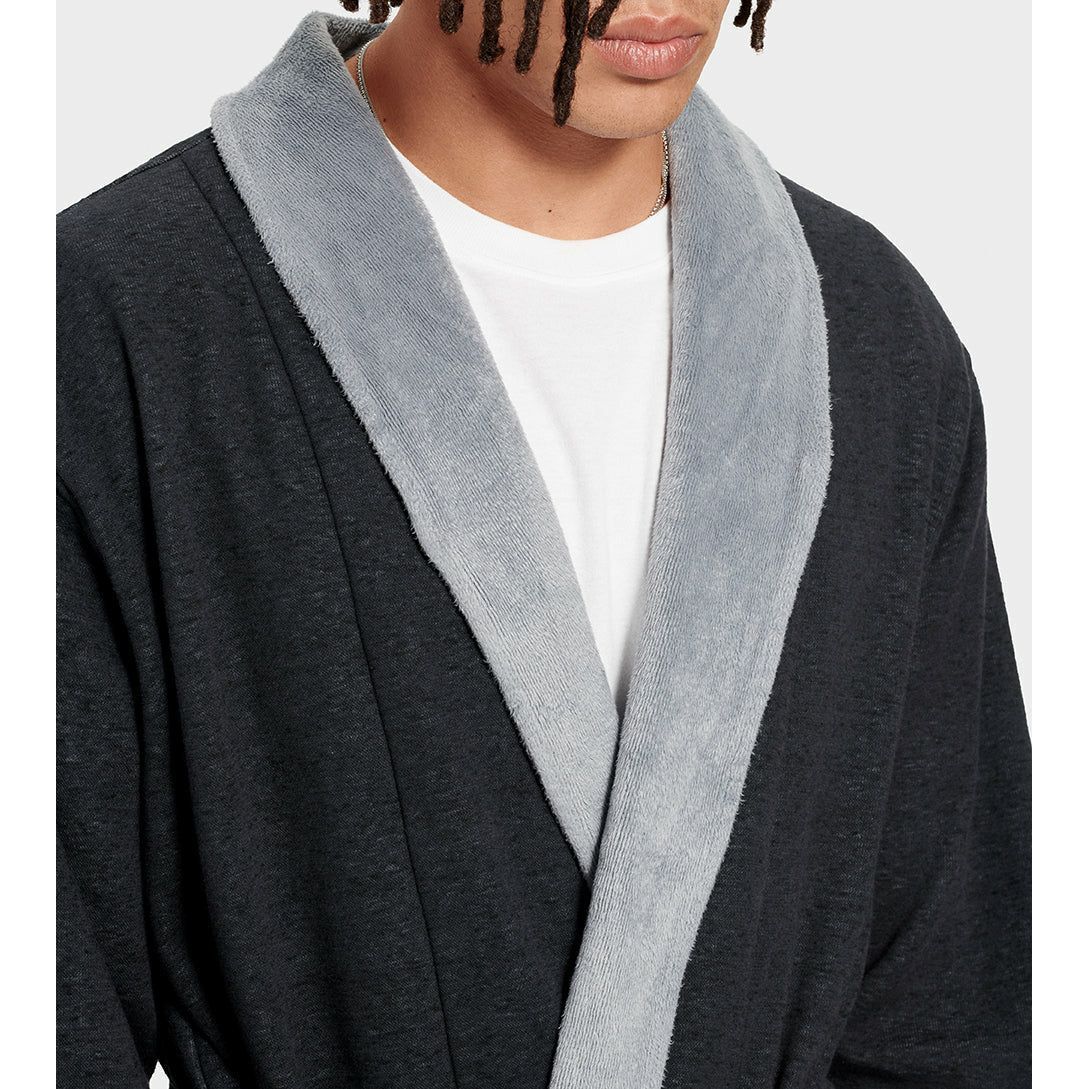 UGG Men's Robinson Robe in Black Heather Men's Apparel