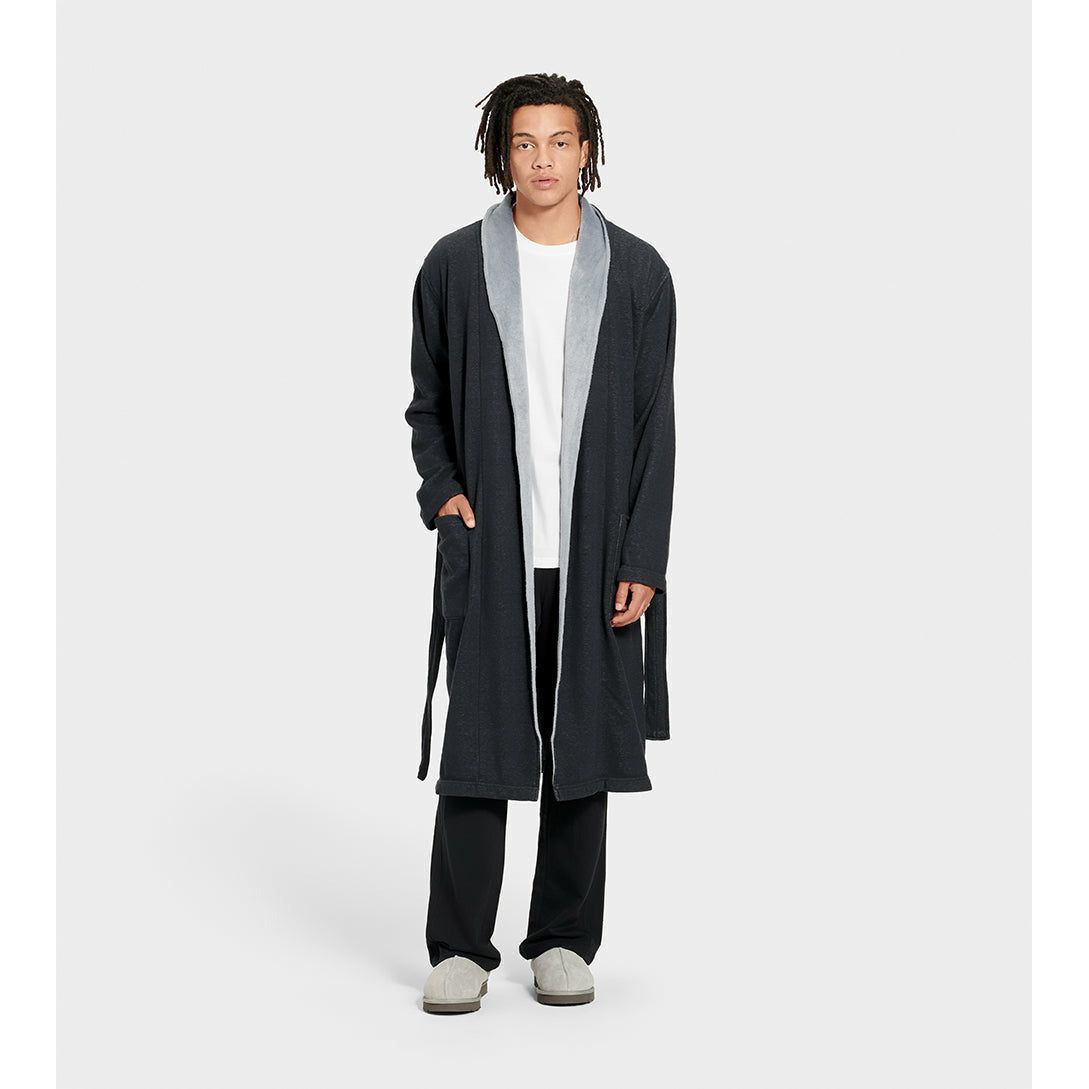 UGG Men's Robinson Robe in Black Heather Men's Apparel