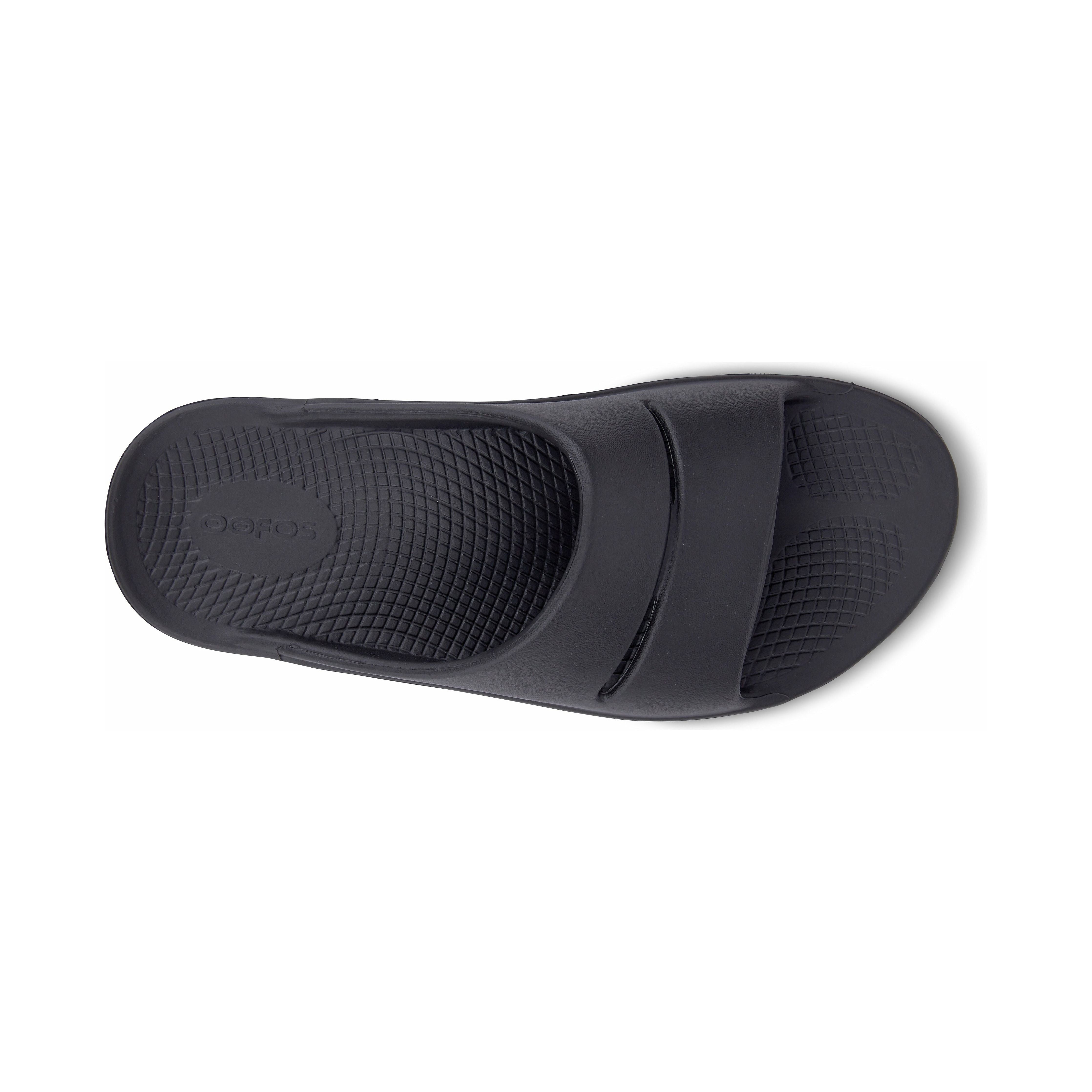 OOFOS Unisex Ooahh Slide Sandals in Black Men's Footwear