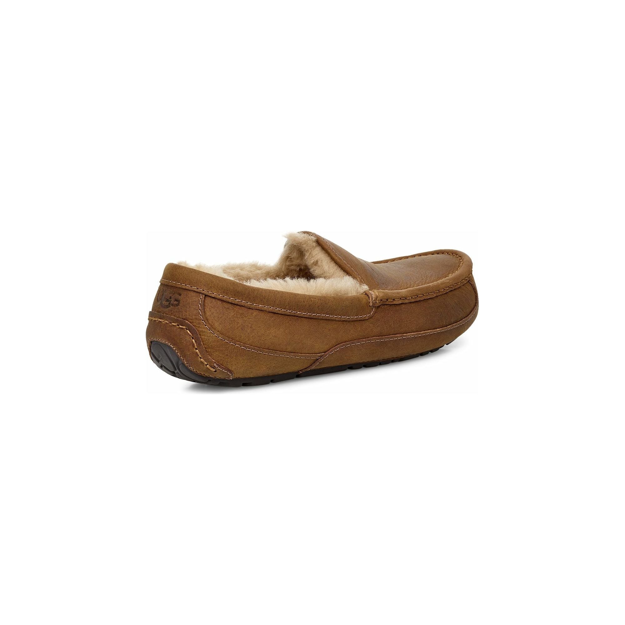 UGG Men's Ascot Leather Slipper in Tan Men's Footwear